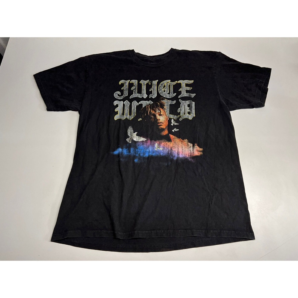 Juice Wrld Black Rap Tee Short Sleeve T-Shirt Adult Size XL 999‎